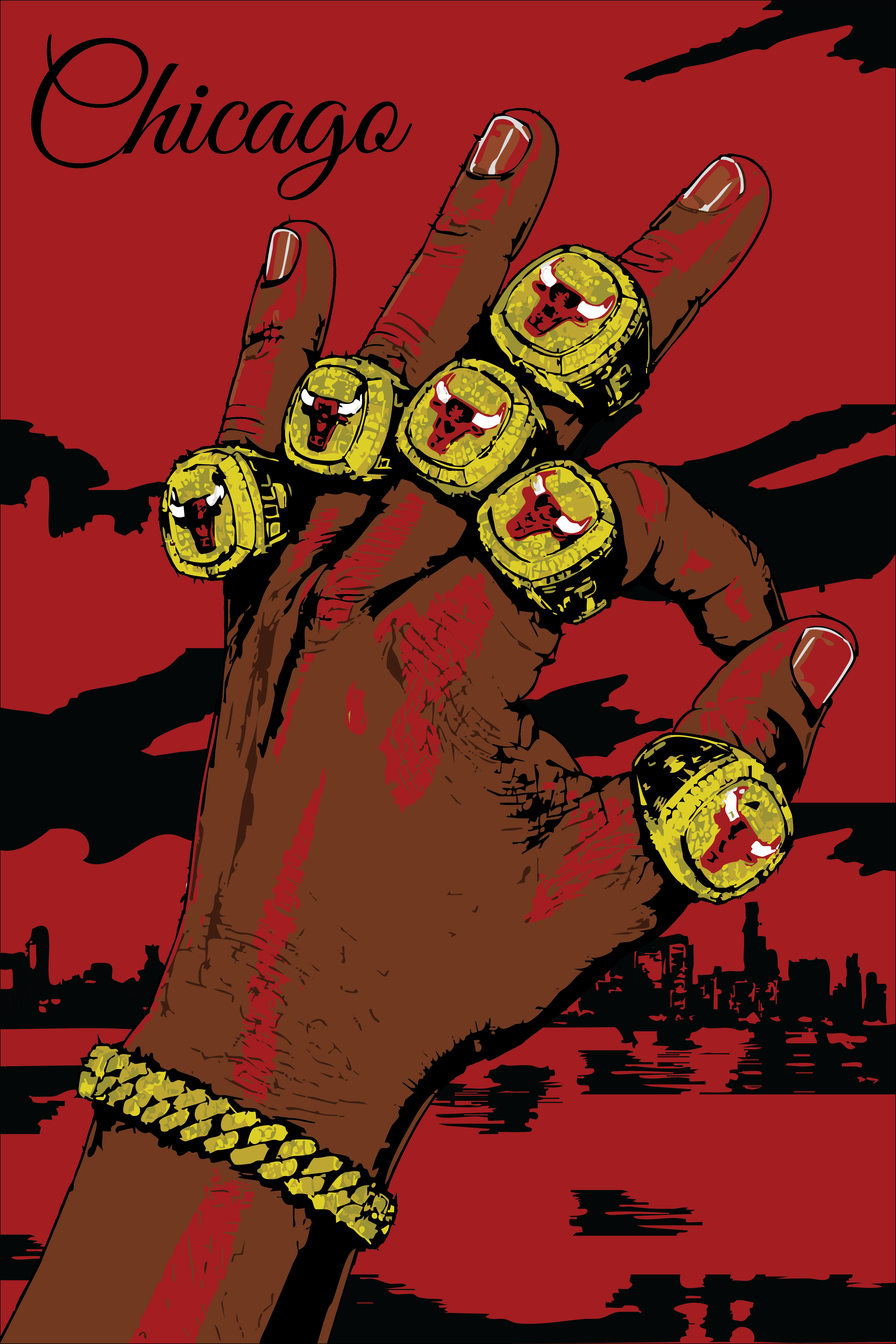 12x18 Chicago Champion